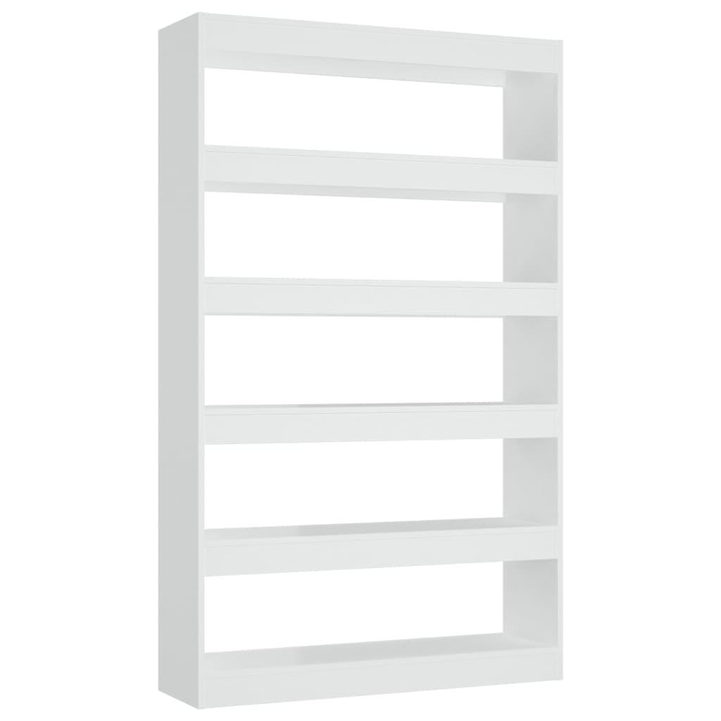 Book Cabinet/Room Divider White 100x30x166 cm