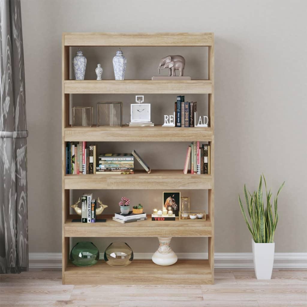Book Cabinet/Room Divider Sonoma Oak 100x30x166 cm