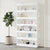 Book Cabinet/Room Divider White 100x30x198 cm Engineered wood