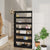 Book Cabinet/Room Divider Black 100x30x198 cm Engineered wood