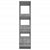 Book Cabinet/Room Divider Grey Sonoma 100x30x123.5 cm