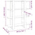 Book Cabinet/Room Divider Grey Sonoma 100x30x123.5 cm