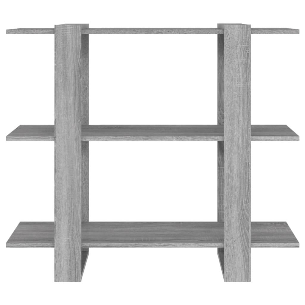 Book Cabinet/Room Divider Grey Sonoma 100x30x87 cm