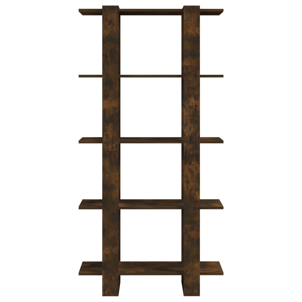 Book Cabinet/Room Divider Smoked Oak 80x30x160 cm Engineered Wood
