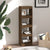 Book Cabinet/Room Divider Brown Oak 40x30x135 cm