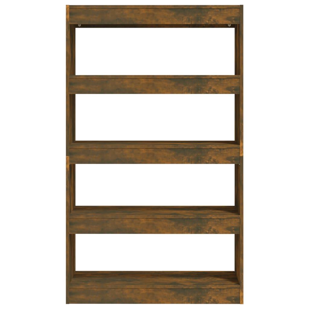 Book Cabinet/Room Divider Smoked Oak 80x30x135 cm Engineered Wood