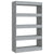Book Cabinet/Room Divider Grey Sonoma 80x30x135 cm Engineered Wood
