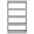 Book Cabinet/Room Divider Grey Sonoma 80x30x135 cm Engineered Wood