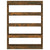 Book Cabinet/Room Divider Smoked Oak 100x30x135 cm