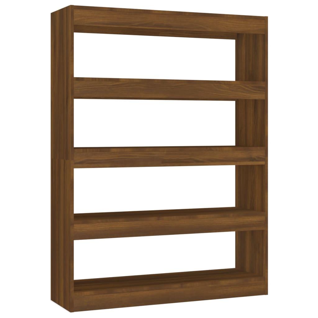 Book Cabinet/Room Divider Brown Oak 100x30x135 cm