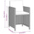 5 Piece Garden Dining Set with Cushions Poly Rattan Beige