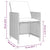 5 Piece Garden Dining Set with Cushions Poly Rattan Grey