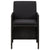 9 Piece Garden Dining Set with Cushions Poly Rattan Black