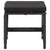 9 Piece Garden Dining Set with Cushions Poly Rattan Black