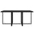 7 Piece Garden Dining Set with Cushions Poly Rattan Black