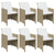 11 Piece Garden Dining Set with Cushions Poly Rattan Beige