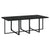 9 Piece Garden Dining Set with Cushions Poly Rattan Black