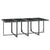 9 Piece Garden Dining Set with Cushions Poly Rattan Grey