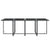 9 Piece Garden Dining Set with Cushions Poly Rattan Grey