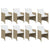 9 Piece Garden Dining Set with Cushions Poly Rattan Beige