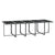15 Piece Garden Dining Set with Cushions Poly Rattan Grey