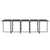 15 Piece Garden Dining Set with Cushions Poly Rattan Grey