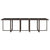 11 Piece Garden Dining Set with Cushions Poly Rattan Brown