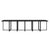 17 Piece Garden Dining Set with Cushions Poly Rattan Black