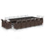 17 Piece Garden Dining Set with Cushions Poly Rattan Brown