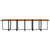 13 Piece Garden Dining Set with Cushions Poly Rattan Black