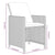 15 Piece Garden Dining Set with Cushions Poly Rattan Grey