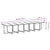 19 Piece Garden Dining Set with Cushions Poly Rattan Grey