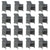 21 Piece Garden Dining Set with Cushions Grey Poly Rattan