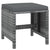 21 Piece Garden Dining Set with Cushions Grey Poly Rattan