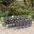 21 Piece Garden Dining Set with Cushions Grey Poly Rattan