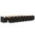 21 Piece Garden Dining Set with Cushions Black Poly Rattan