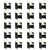 21 Piece Garden Dining Set with Cushions Black Poly Rattan