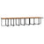 21 Piece Garden Dining Set with Cushions Black Poly Rattan