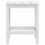 Garden Adirondack Chair with Table HDPE White