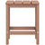 Garden Adirondack Chair with Table HDPE Brown