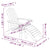 Garden Adirondack Chairs with Footstool & Table HDPE Brown