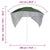 Beach Parasol with Side Walls Green 215 cm