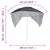 Beach Umbrella with Side Walls Anthracite 215 cm