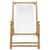 Deck Chair Bamboo and Canvas Cream White