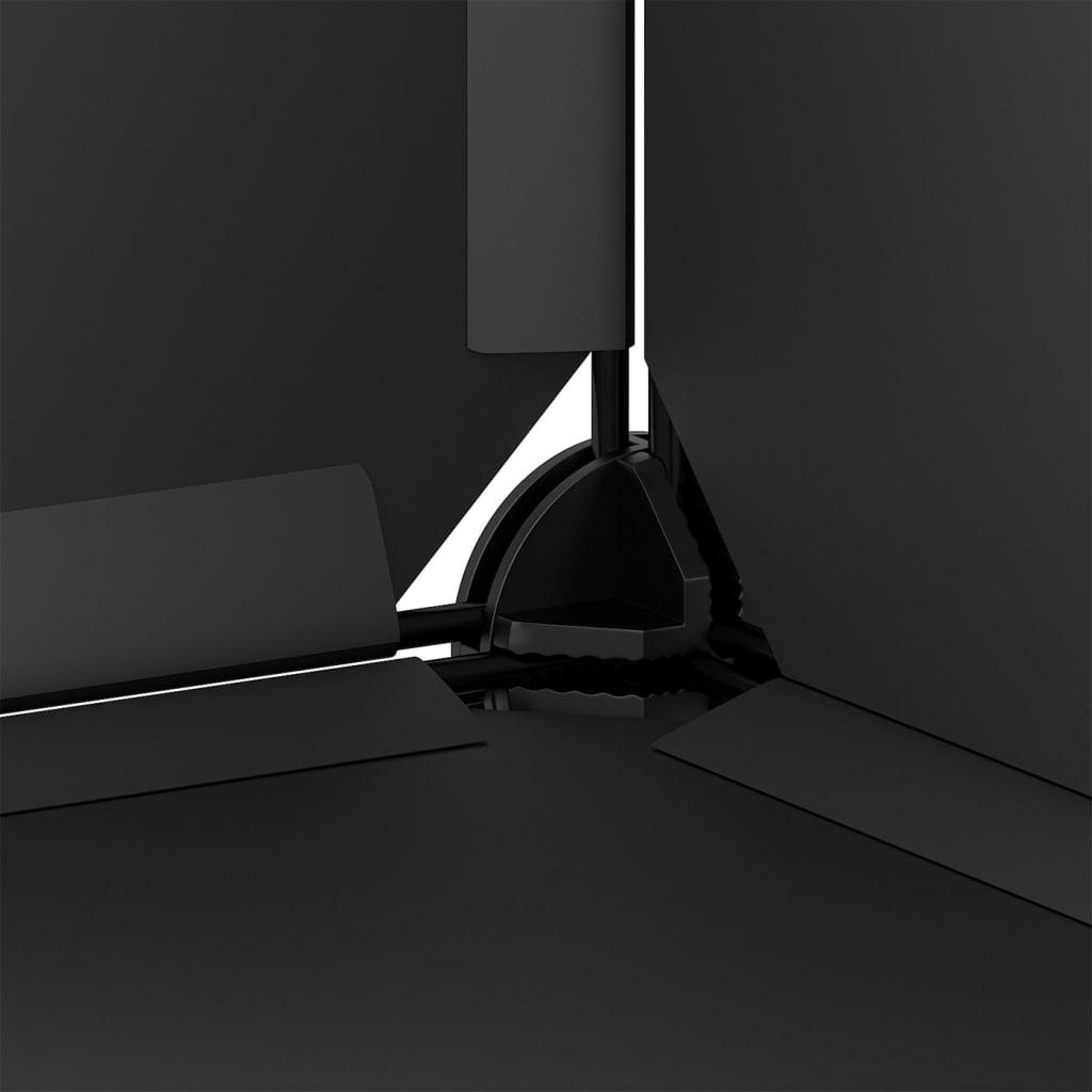 Shoe Rack Black 44x32x174 cm PP