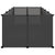 Small Animal Cage Black 144x74x46.5 cm PP and Steel