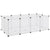 Small Animal Cage Transparent 144x74x46.5 cm PP and Steel