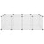 Small Animal Cage Transparent 144x74x46.5 cm PP and Steel