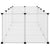 Small Animal Cage Transparent 144x74x46.5 cm PP and Steel