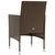 8 Piece Garden Lounge Set with Cushions Poly Rattan Brown